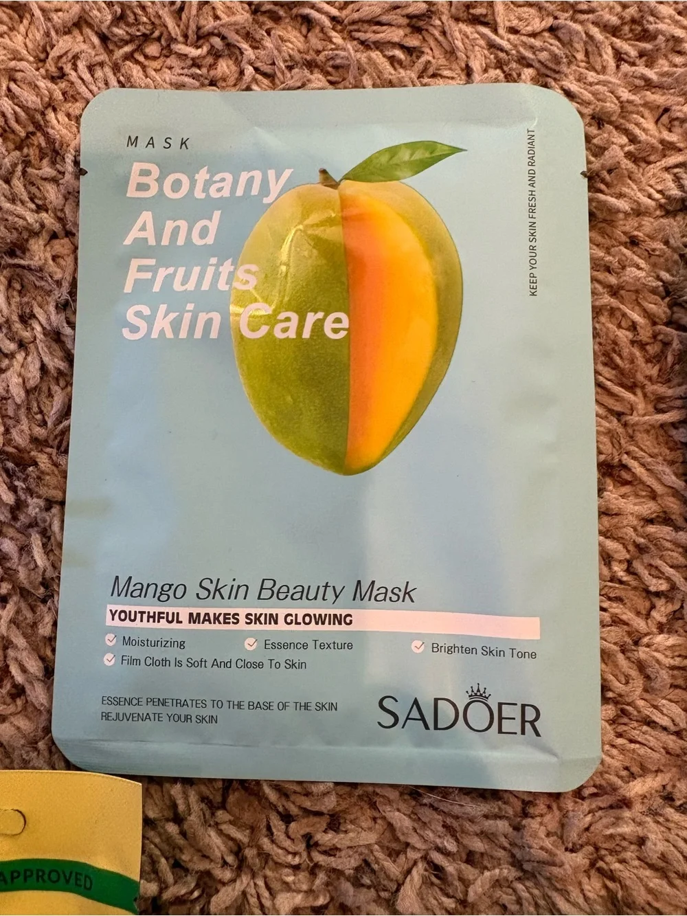 Assorted Women’s Sheet Face Masks - Hydrating Pineapple, Honey & Aloe Varieties